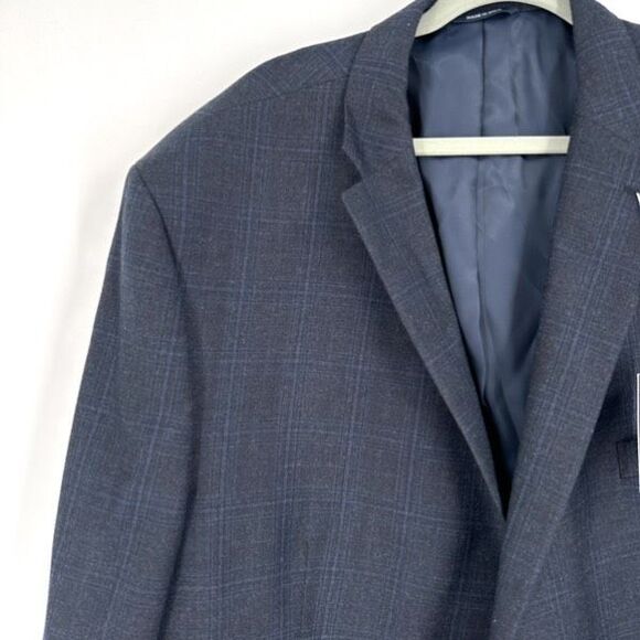 Ralph Lauren NWT Men's 2 Button Navy‎ Pin Stripe Sport Coat Blazer Wool Size 54L - Picture 1 of 16